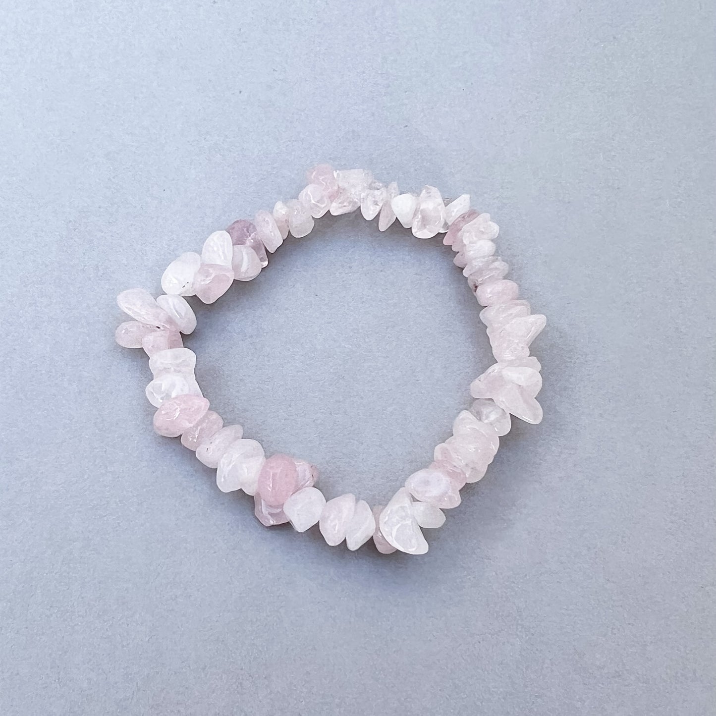 Pulsera mineral cuarzo rosa