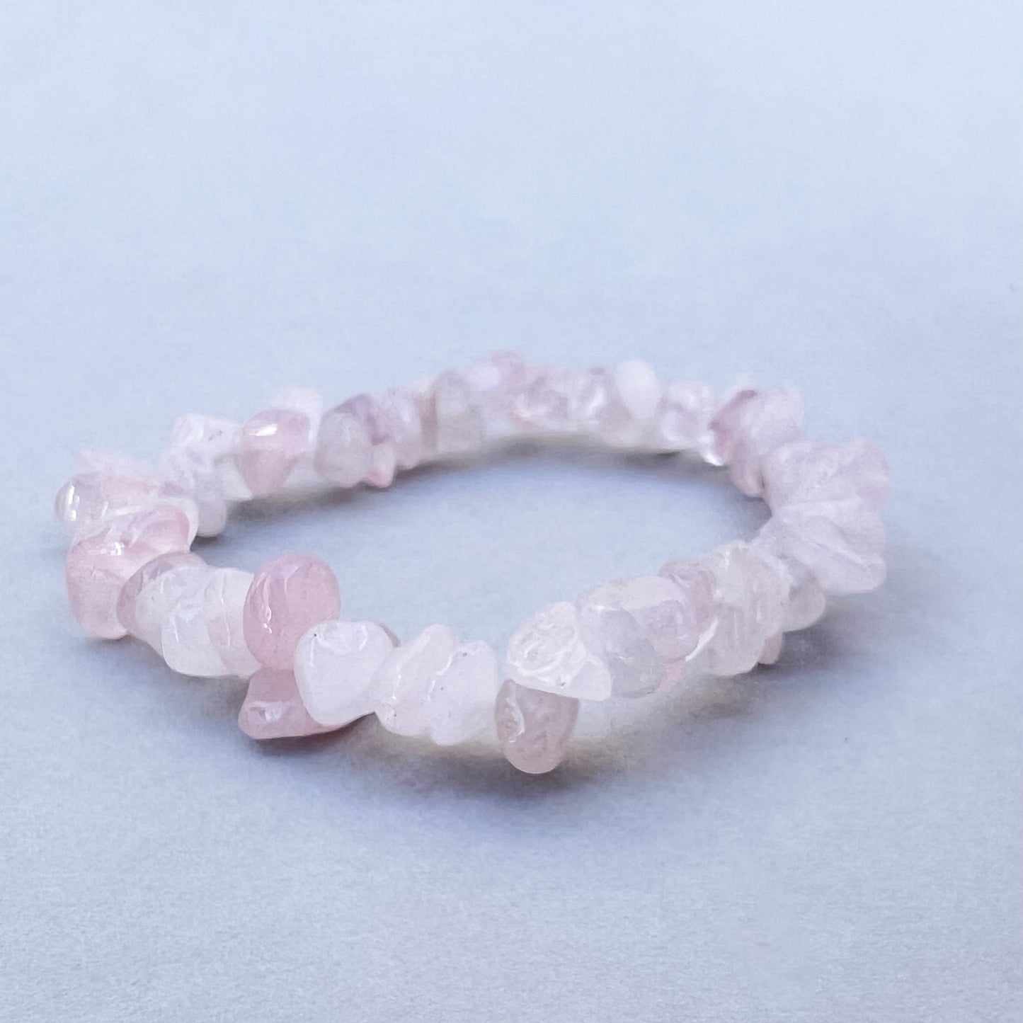 Pulsera mineral cuarzo rosa