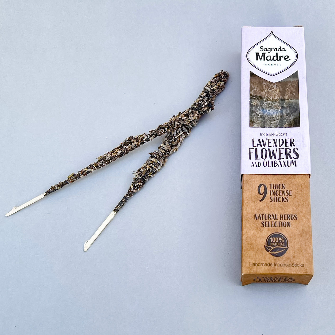 Incienso Sagrada Madre de Flores de Lavanda y Olíbano