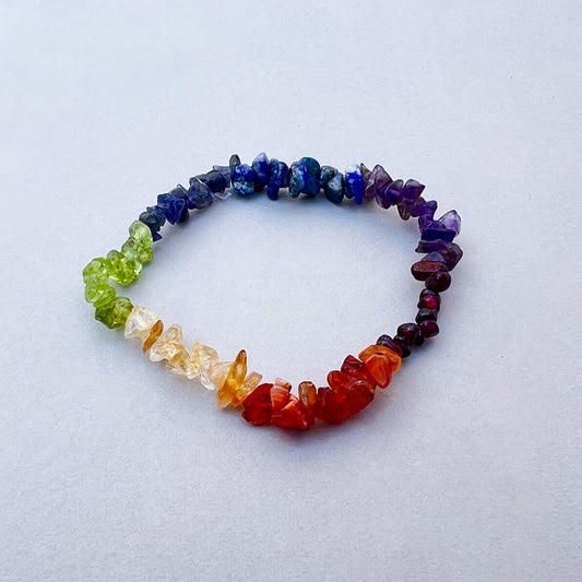 Pulsera mineral 7 chakras